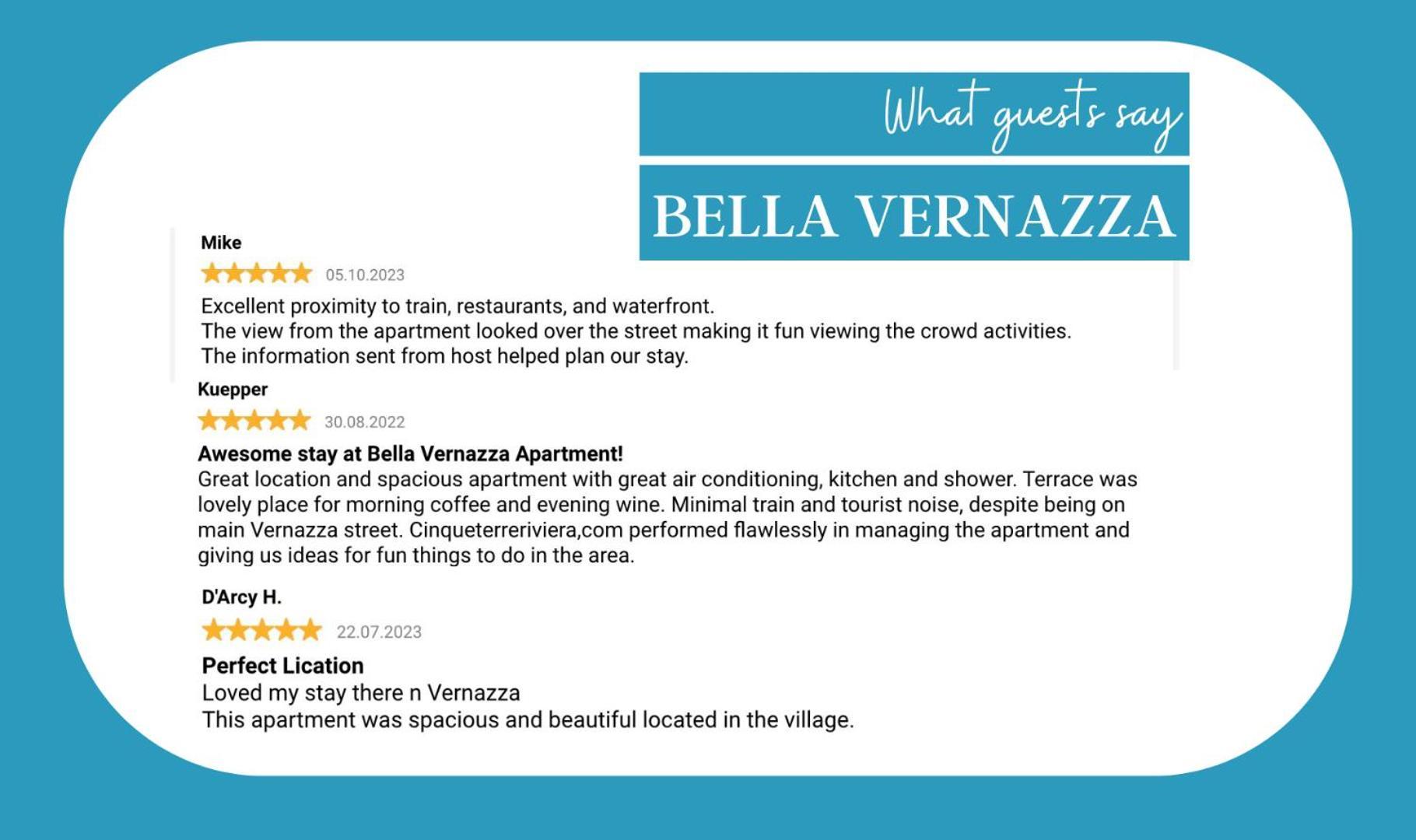 Appartement Bella Vernazza Extérieur photo